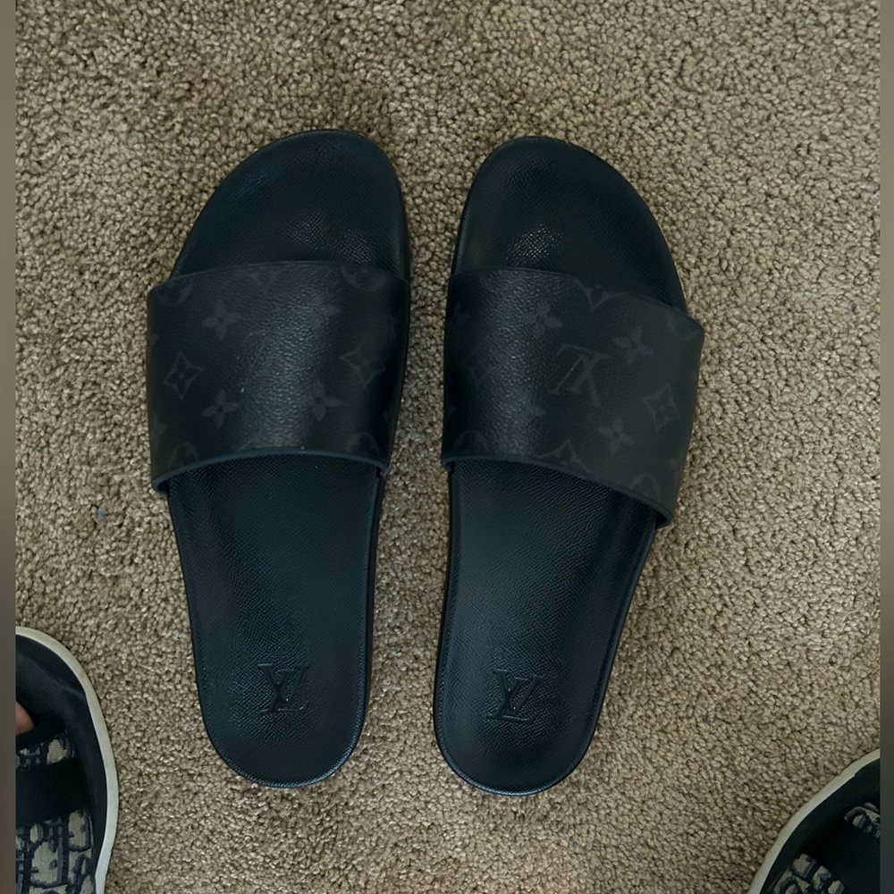 Louis Vuitton Waterfront Monogram Slides Size 11 1/2